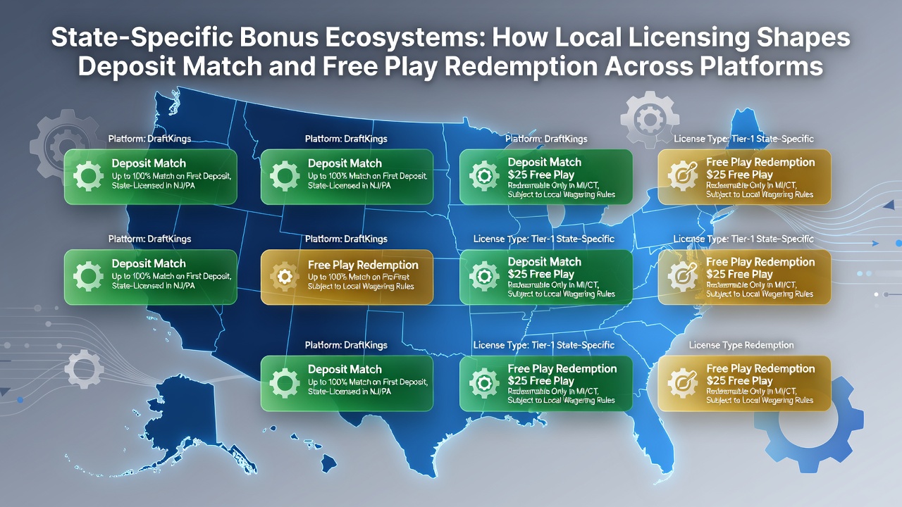 Illustration of state licensing impacts on bonus structures across platforms